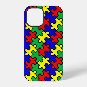 Jigsaw Puzzle Seamless Pattern iPhone 12 Pro Case