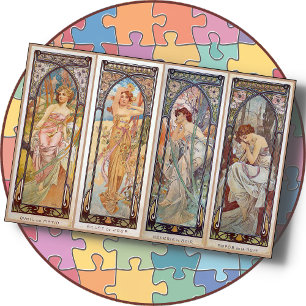 JIGSAW PUZZLE - "Times of the Day" - Alfons Mucha