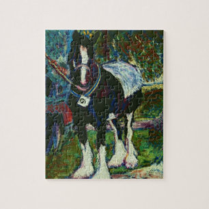 Jigsaw Puzzle with Shire Horse