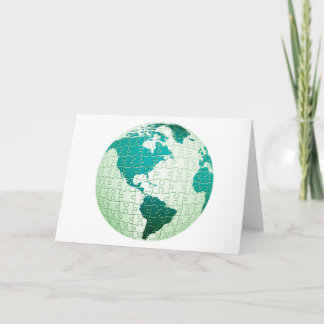 Jigsaw Puzzle World Greeting Card