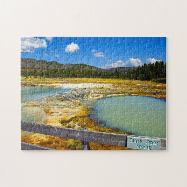 Jigsaws Black Opal Springs Yellowstone. Jigsaw Puzzle (Horizontal)