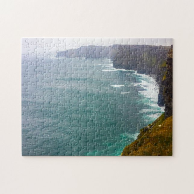 Jigsaws Cliffs of Moher Ireland. Jigsaw Puzzle (Horizontal)