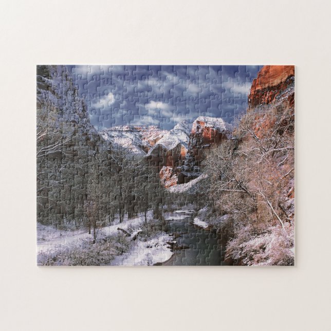 Jigsaws Virgin river Zion National Park. Jigsaw Puzzle (Horizontal)