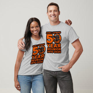JIL 50 Year Reunion T-Shirt 1976-2026 (Grey)