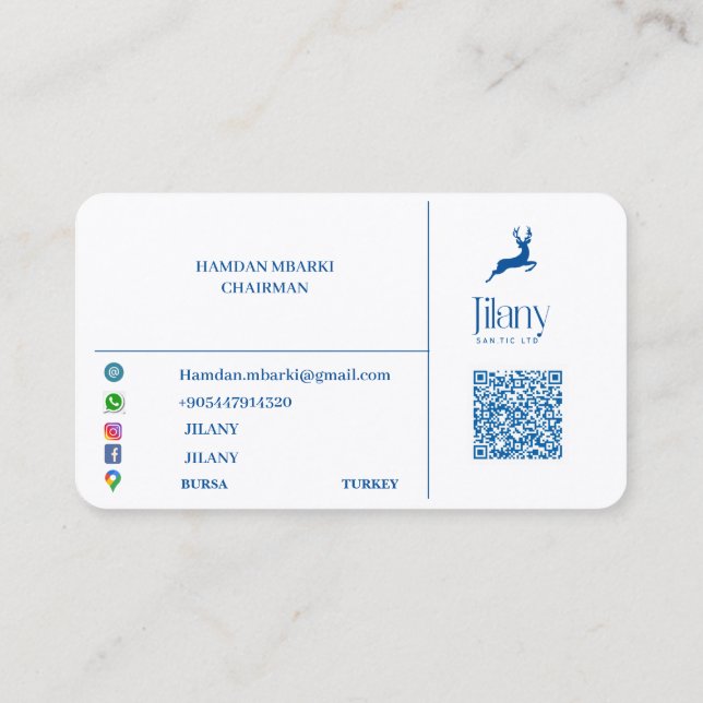 JILANY  Business Card (Back)