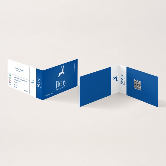 JILANY  FOLDED  Business Card (Inside and Outside)