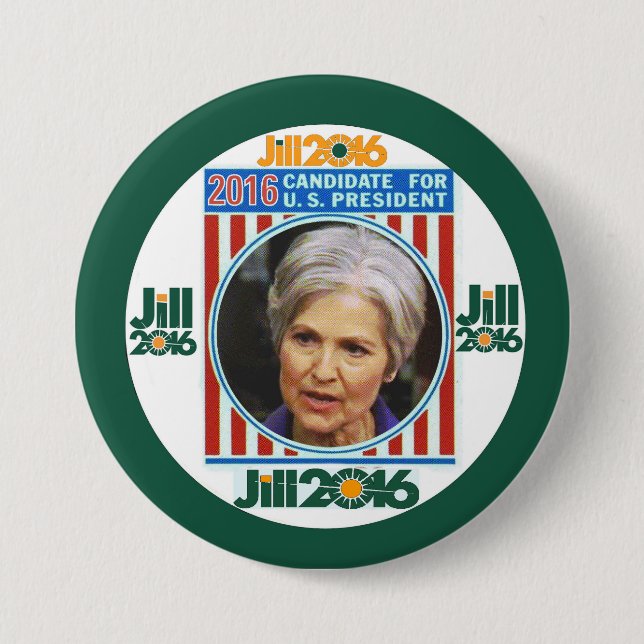Jill Stein 2016 7.5 Cm Round Badge (Front)