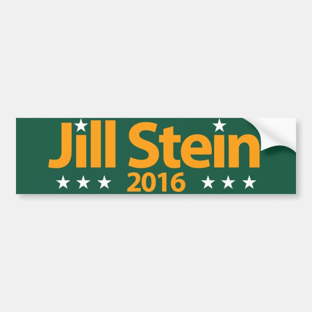 Jill Stein 2016 Bumper Sticker (Front)