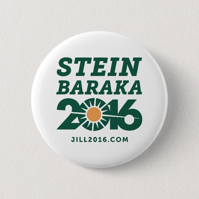 Jill Stein-Ajamu Baraka 2016 Button (Front)