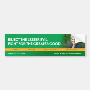 Jill Stein for President/Green Party bumpersticker Bumper Sticker