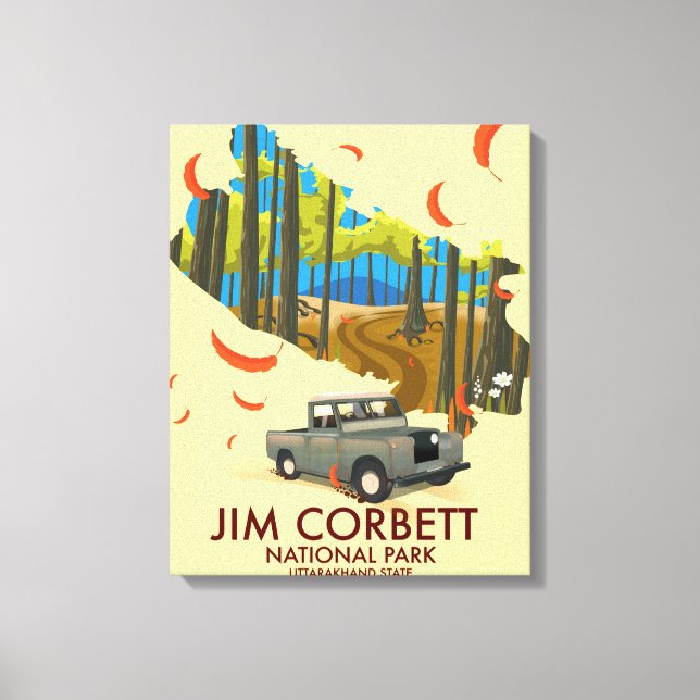 Jim Corbett National Park, Uttarakhand State Canvas Print (Front)