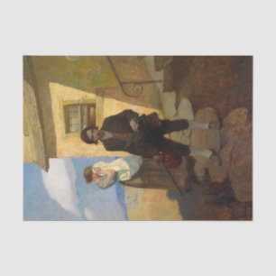 Jim Hawkins leaves home by Newell Convers Wyeth Tissue Paper