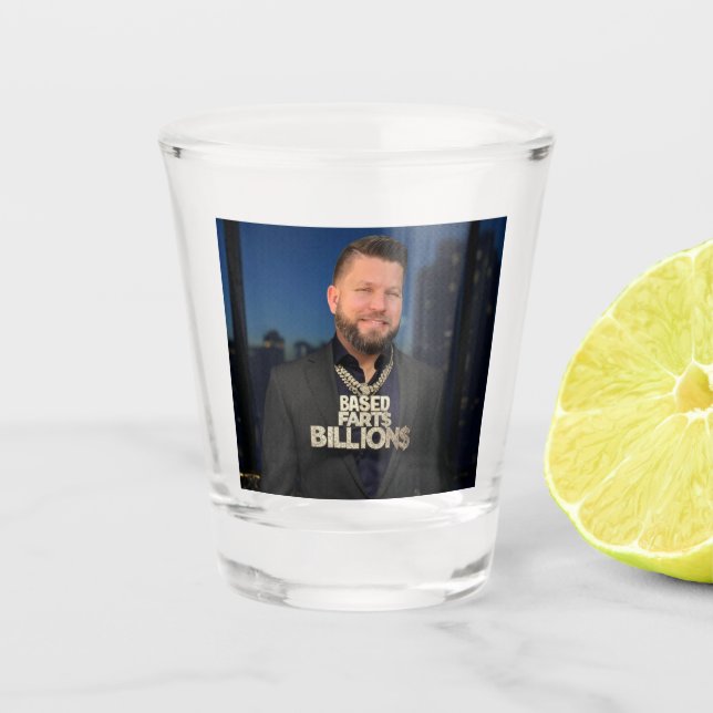 Jim Jenkins shot glass (Front)