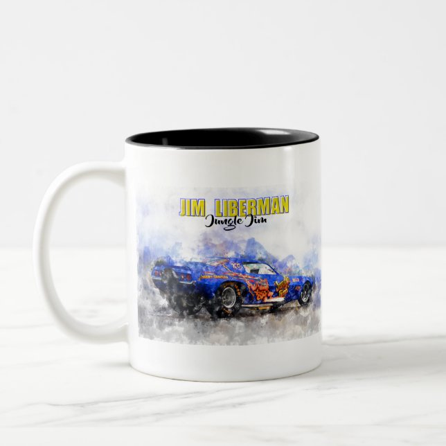 Jim Liberman Jungle Jim Titel Two-Tone Coffee Mug (Left)