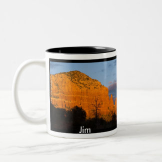 Jim on Moonrise Glowing Red Rock Mug