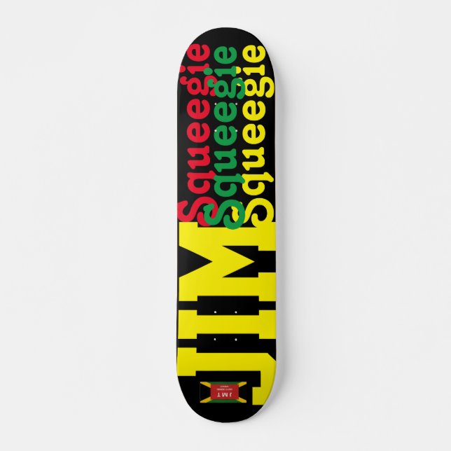 JIM SQUEEEGIE 7 3/4" Skateboard Deck (Front)