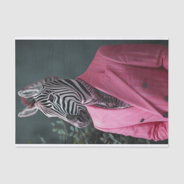 Jim the Zebra Tissue Paper (Front)