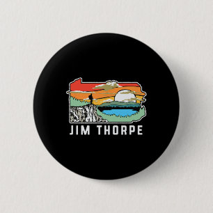 Jim Thorpe Pennsylvania Nature Outdoor Hiking 6 Cm Round Badge