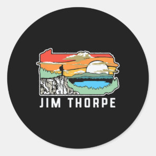 Jim Thorpe Pennsylvania Nature Outdoor Hiking Classic Round Sticker