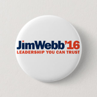 Jim Webb 2016 Campaign Button - 2.25" Round