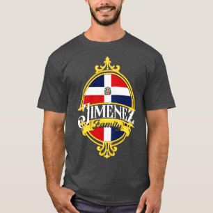 Jimenez Family Dominican Republic Flag T-Shirt