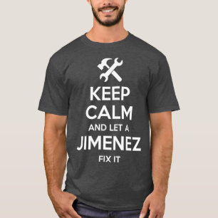 JIMENEZ Funny Surname Birthday Family Tree Gift T-Shirt