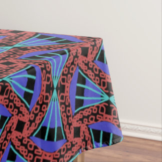 Jimette Design red blue and black tablecloth