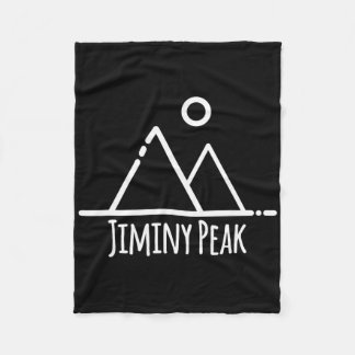 Jiminy Peak Mountain Machusetts Ski Skiing Rustic Fleece Blanket