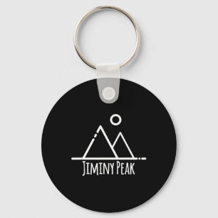 Jiminy Peak Mountain Machusetts Ski Skiing Rustic Key Ring