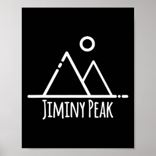 Jiminy Peak Mountain Machusetts Ski Skiing Rustic Poster