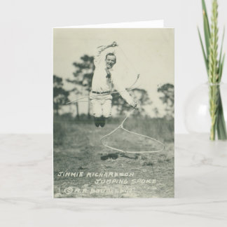 Jimmie Richardson jumping spoke. Card