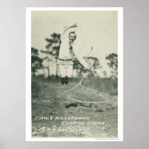 Jimmie Richardson jumping spoke. Poster