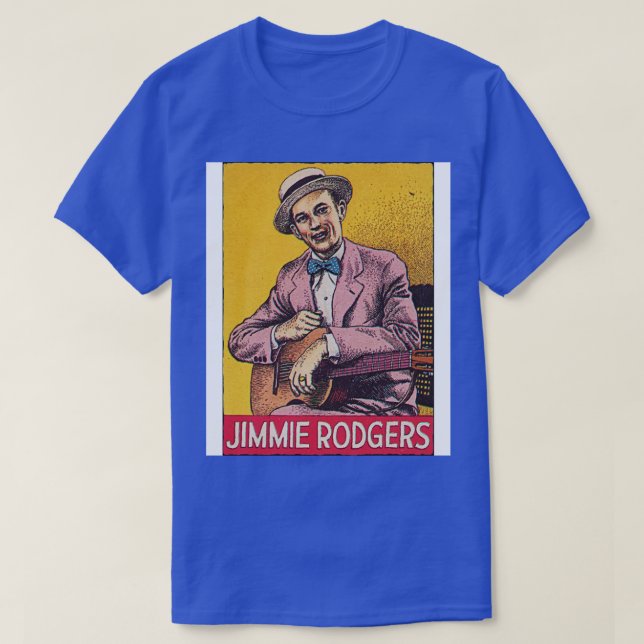 Jimmie Rodgers Classic Country Tribute T-Shirt (Design Front)