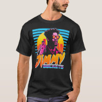 Jimmy Buckets Miami Outrun Style Graphic Essential