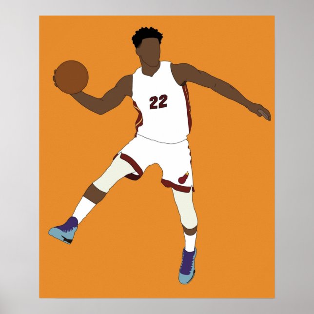 Jimmy Butler Cartoon Poster (Front)