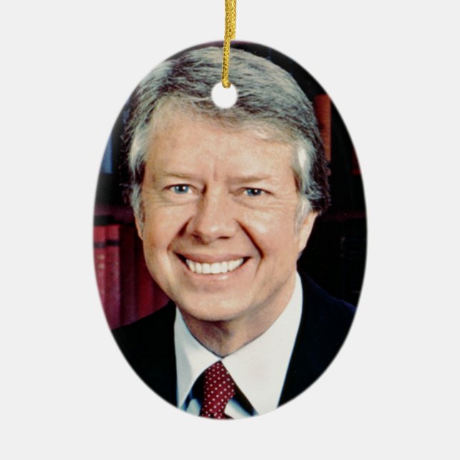 Jimmy Carter Ceramic Tree Decoration (Front)