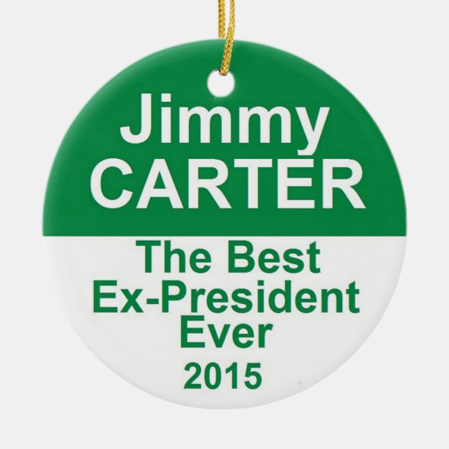 JIMMY CARTER CERAMIC TREE DECORATION (Front)