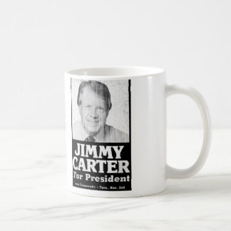 Jimmy Carter Distressed Black And White Coffee Mug