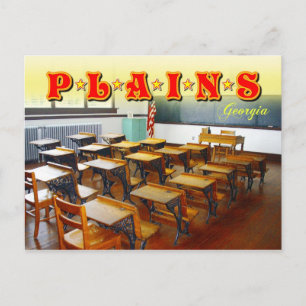 Jimmy Carter's old classroom, Plains, Georgia Postcard