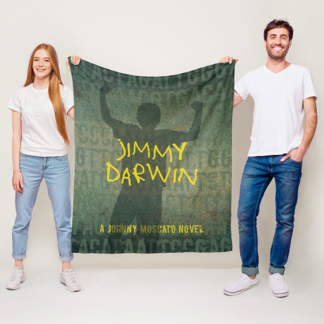 Jimmy Darwin Book Cover Fleece Blanket (In Situ)