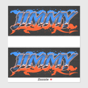 Jimmy First Name Graffiti Sticker