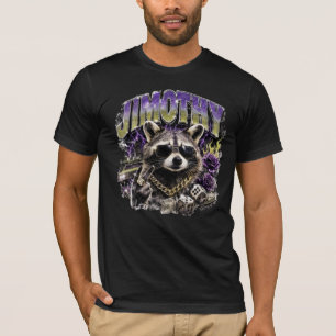 Jimothy Cool Racoon Urban Streetwear T-Shirt