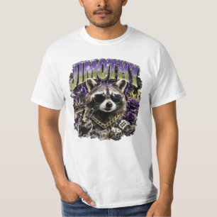 Jimothy Cool Racoon Urban Streetwear T-Shirt