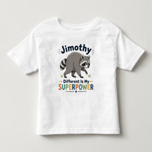 Jimothy different is my superpower toddler T-Shirt