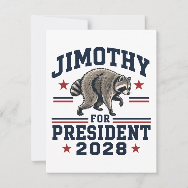 Jimothy for president 2028 invitation (Front)