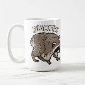 Jimothy Racoon Comic Style Animal Coffee Mug