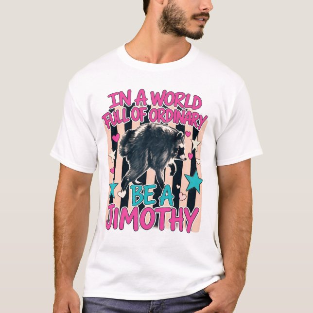 Jimothy Racoon T-Shirt (Front)