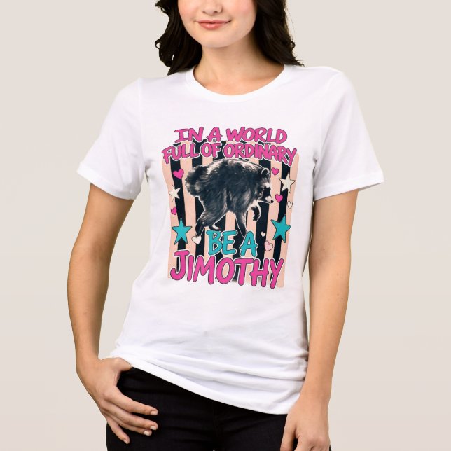 Jimothy Racoon Tri-Blend Shirt (Front)