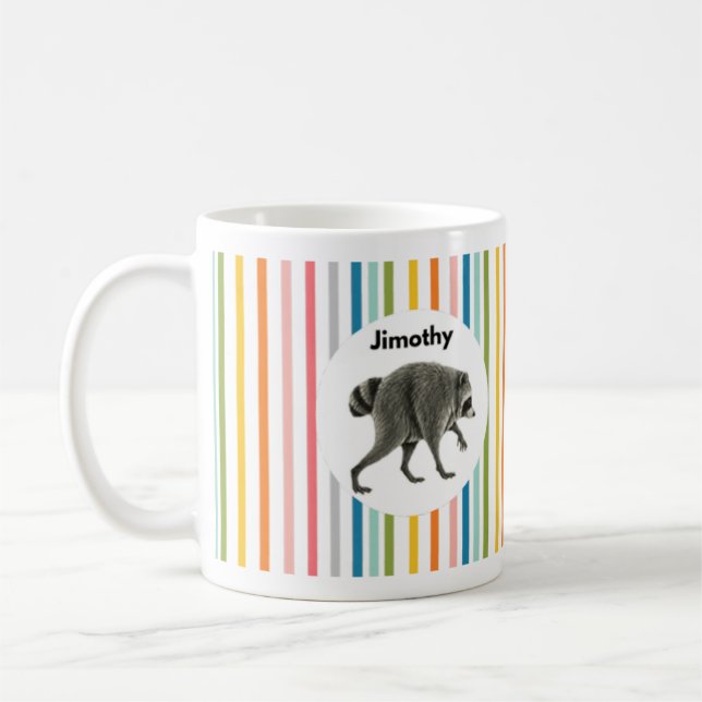 jimothy Racoon Viral 11oz Coffee Mug (Left)