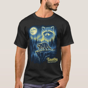 Jimothy Seattle Feral Legend Racoon Moonlight  T-Shirt